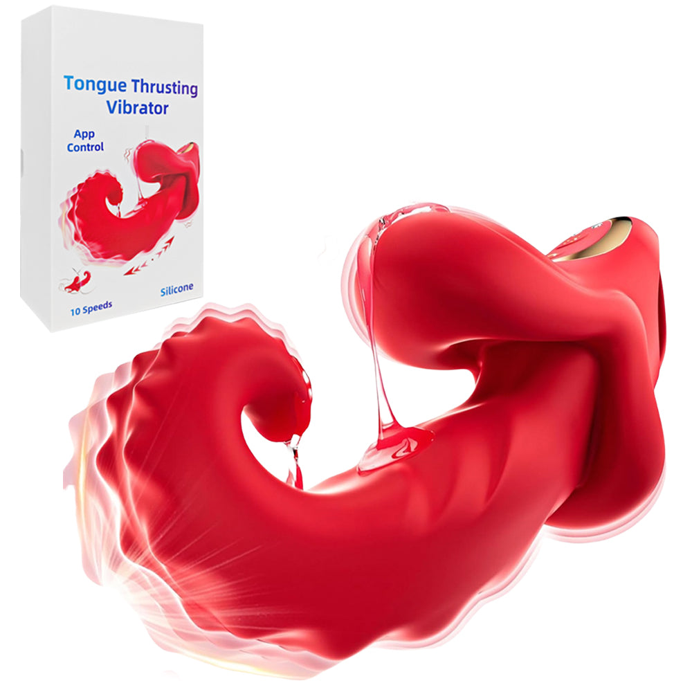 Sextoy vibromasseur connecté avec langue XLKJ005