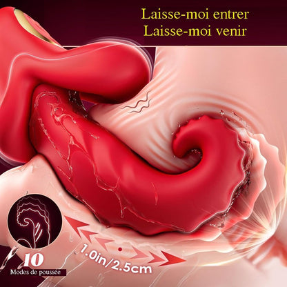 Sextoy vibromasseur connecté avec langue XLKJ005
