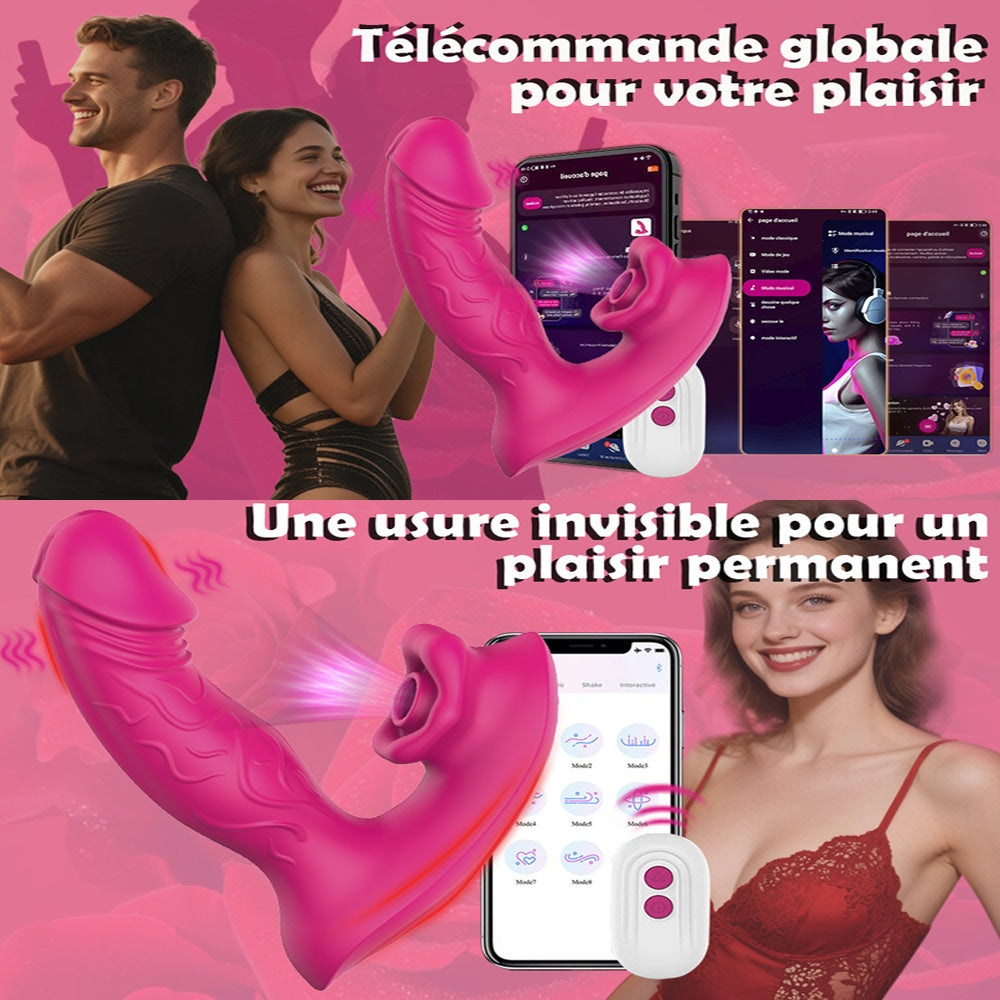 Vibromasseur ergonomique avec contrôle par application mobile