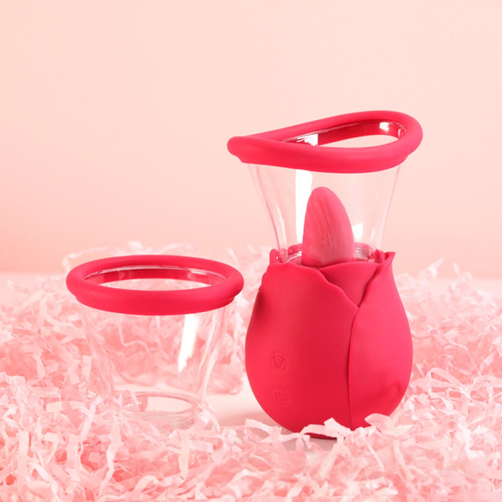 Sextoy compact inspiré d’une rose avec double stimulation ciblée.