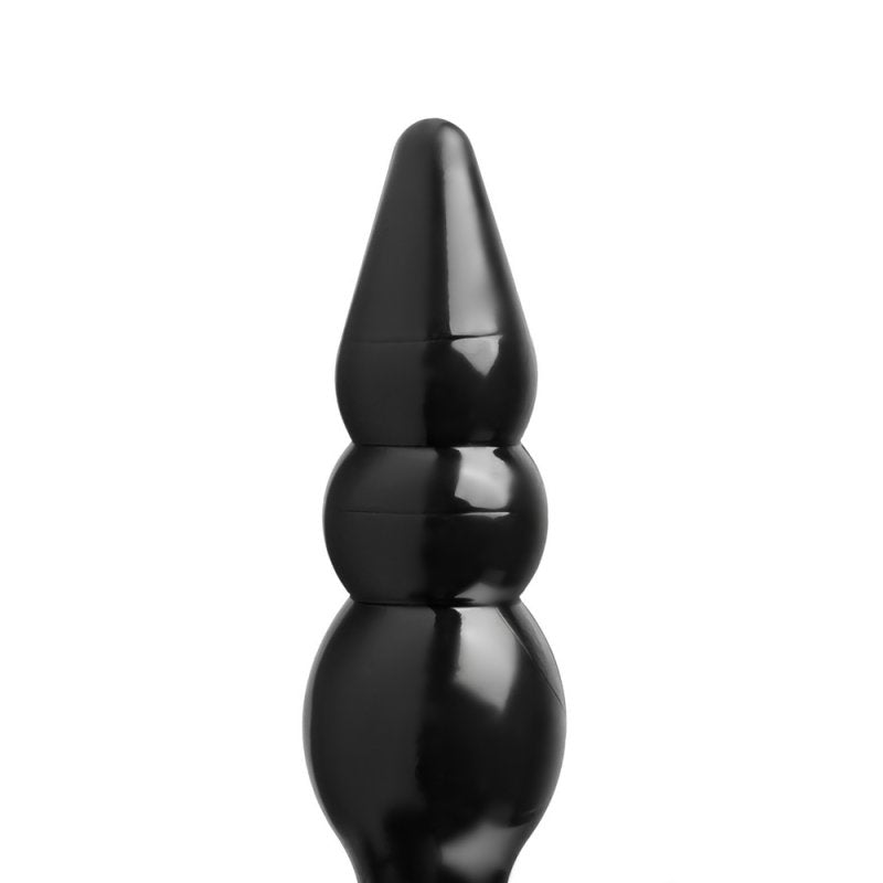 Plug anal perles texture progressive stimulation intense TPE étanche